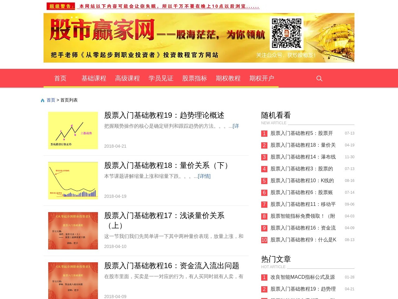 股市赢家股票学习网