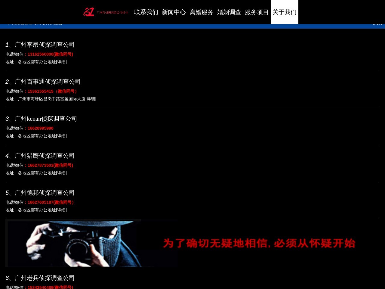 广州私家侦探网