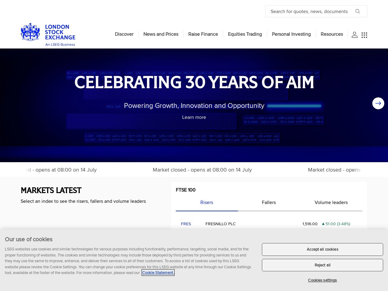 London Stock Exchange(伦敦证券交易所)