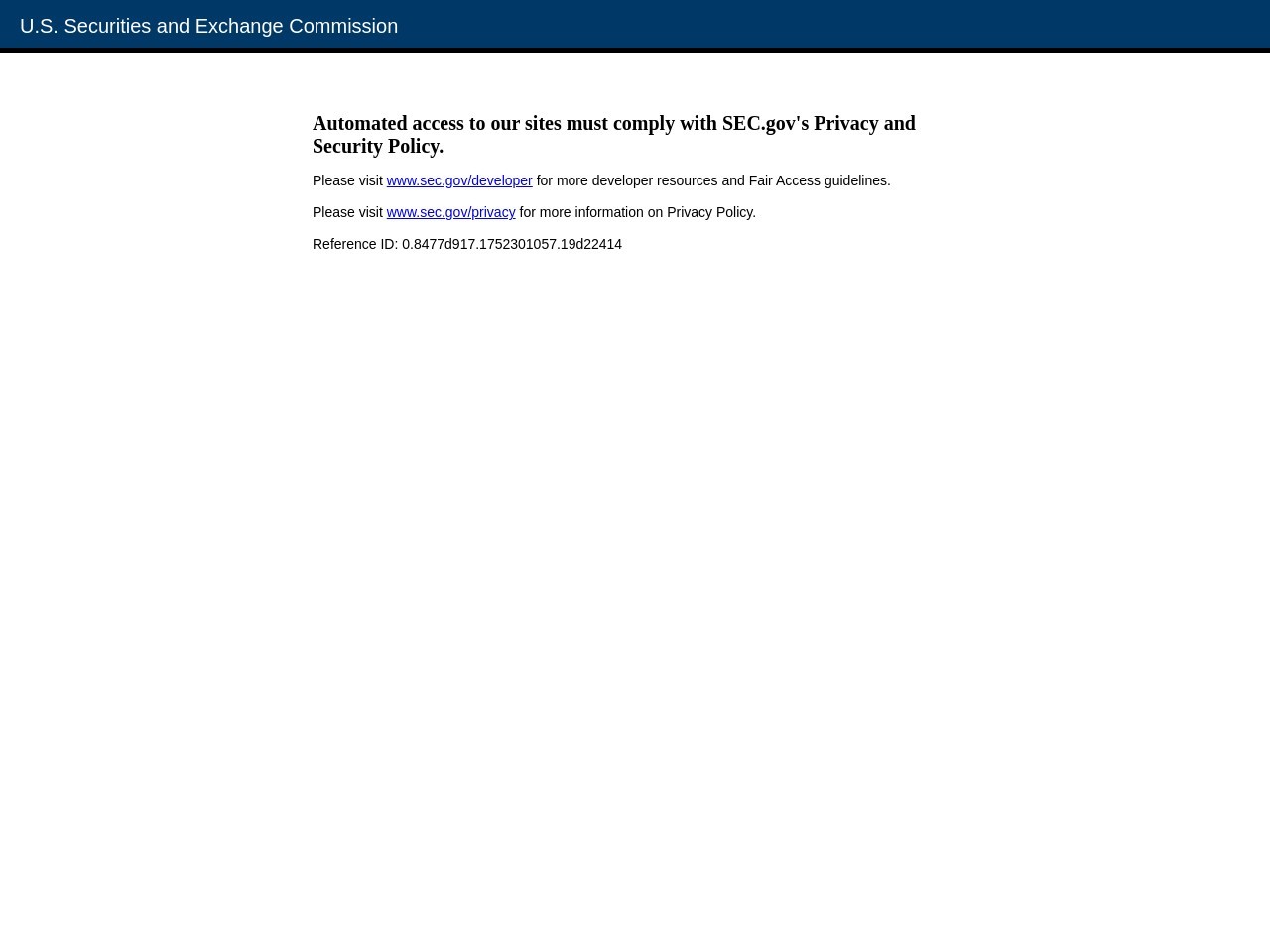 U.S. Securities and Exchange Commission(美国证监会)