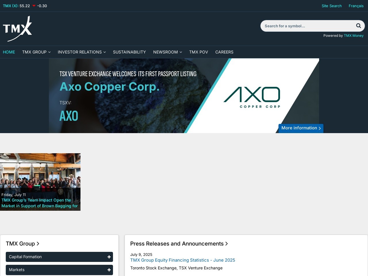 Canadian Stock Exchange(加拿大证券交易所)