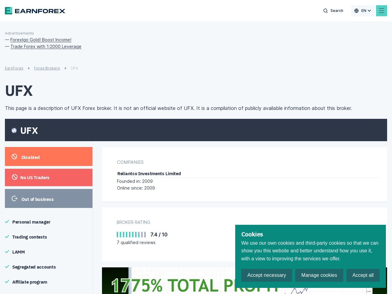 UFXMarkets外汇平台